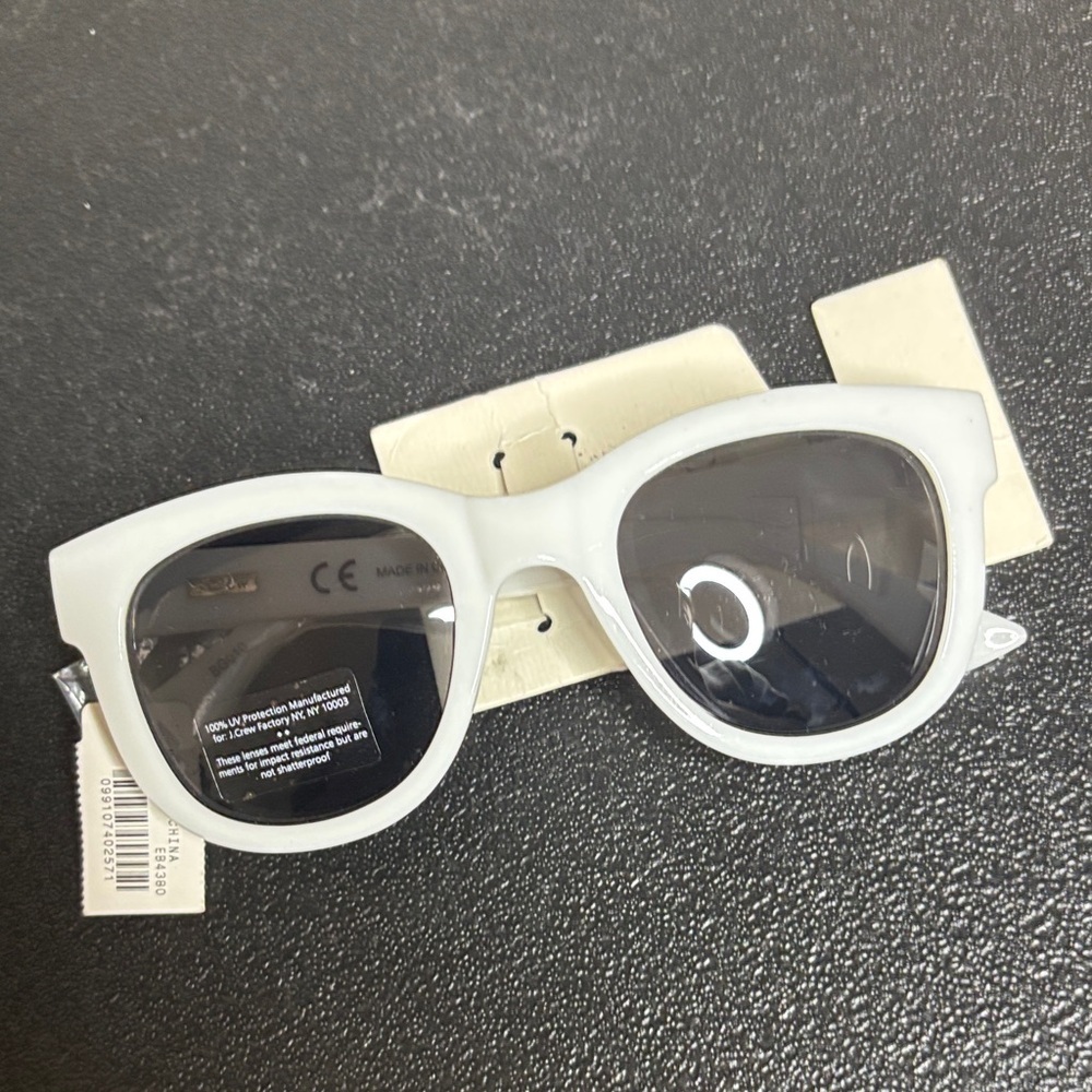 J. crew Stylish White Sunglasses NWT